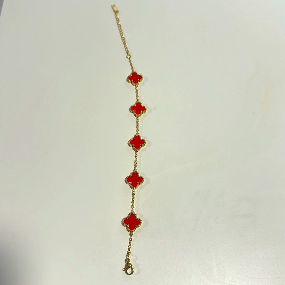 Red and gold bracelet